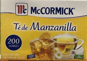McCORMICK TE MANZANILLA / CHAMOMILE TEA - 200 Tea Bags - Picture 1 of 2