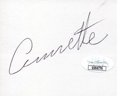 Annette Funicello Disney Star Mickey Mouse Club Signed Autograph JSA COA Cover