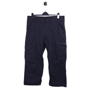 Mens Helly Hansen Cargo Trousers Wide Leg W37 L27 Black  - Picture 1 of 6