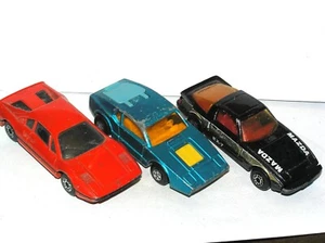 Vintage Matchbox Superfast Ferrari Saab Rx7 **TEENYCARZ TRIPLETS** - Picture 1 of 2