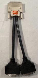 ATI FireMV VHDCI to Dual DVI-I E119932-U Splitter Cable 6111020400G AMD Sapphire - Picture 1 of 5