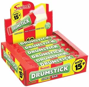 60x Swizzels Drumstick Original Raspberry & Milk Chew Bar 18g - Picture 1 of 2