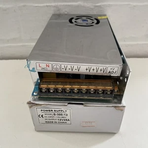 SWITCHING POWER SUPPLY S-330-12 AC INPUT 110/260V 12V 25A - Picture 1 of 8