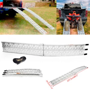 Rampas de carga de 7,5 pies para ATV UTV remolques de motocicletas cultivador moto de tierra cortacésped - Imagen 1 de 9