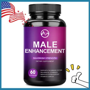 Best Male Enhancement Capsules,enlarger, Bigger,Longer,Growth,Thicker- 60 Pills - Picture 1 of 9