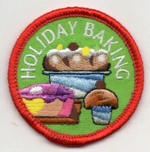 HOLIDAY BAKING Iron On Patch Cooking Desserts Treats - Picture 1 of 1