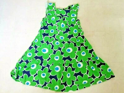 Carter's Niñas 6X Vestido Floral Azul y Verde Sin Mangas Foto 1 de 4