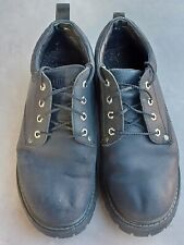 Skechers Shoes Mens 10 Alley Cats Oxford Black Leather Comfort Lace Up 7111