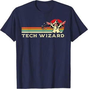 Tech Wizard Cool Technology I.T. T-shirt à capuche Computer Whiz Techie Geek - Photo 1/9