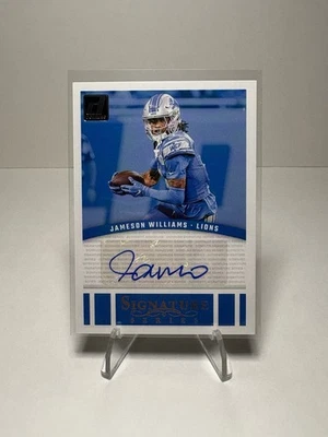 2024 Panini Donruss - Signature Series Jameson Williams Detroit Lions - Image 1 of 2