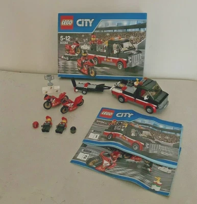 LEGO City : Racing Bike Transporter - Set 60084 Complet + Notice + boite - Photo 1/2