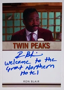 2025 Rittenhouse Twin Peaks Log Lady Ron Blair Auto Autogramm Aufschrift A - Bild 1 von 1