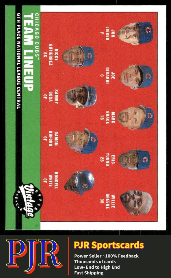 Chicago Cubs 2001 Upper Deck Vintage #219 Chicago Cubs - Image 1 of 2