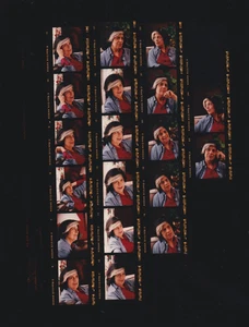 1992 Press Photo Contact Sheet of Author and Writer Susan Sontag in Houston TX - Picture 1 of 2