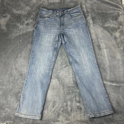 Pantalones de mezclilla azul flexible doble salón de baile Duluth Trading para hombre 32x30 Foto 1 de 4