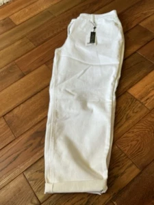 Emma WillisNEXT WHITE 70% Cotton Jeans Inside Leg 27 ins 16r With Tags - Picture 1 of 8