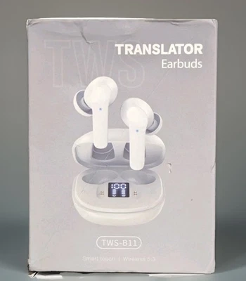 B11 Translator Earbuds 144 Language Wireless Bluetooth Two Way Smart Translation - Image 1 of 4
