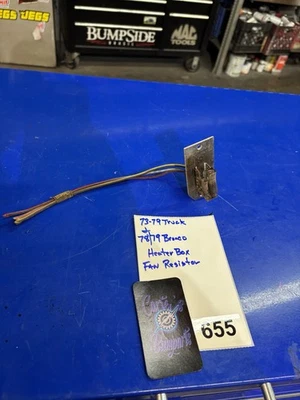 1973-1979 FORD F100 F150 F250 F350 78/79BRONCO HEATER BLOWER MOTOR RESISTOR #655 - Изображение 1 из 2