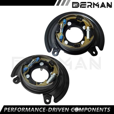 2x Rear Parking Brake Assy with Backing Plate For 2009-2011 Dodge Ram 2500 3500 - Изображение 1 из 4