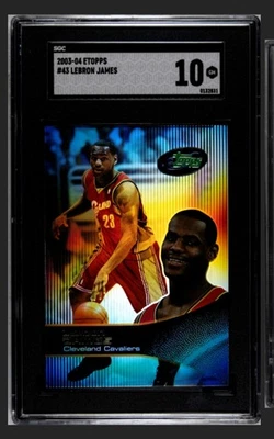 2003 Topps- Etopps LeBron James #43 SGC 10. Pop 11 GEM MINT - Image 1 of 2