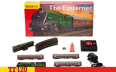 HORNBY TT1002M TT120 THE EASTERNER A4 CLASS TRAIN STARTER SET STEAM LOCOMOTIVE, - Image 1 of 4