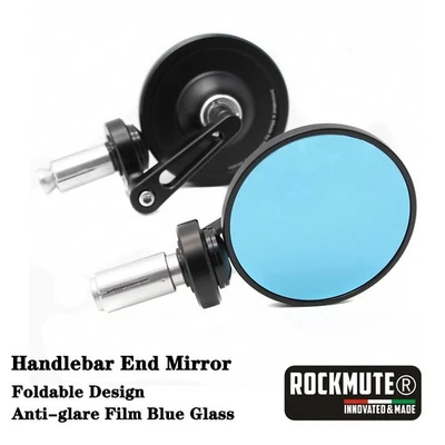 Handlebar Convex Rear View Mirror Bar End For Trident 660 SPEED TWIN 900 1200 - Image 1 of 4