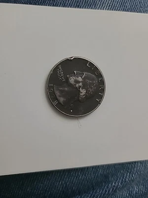 MULTIPLE ERROR 1978 QUARTER DIE CLASH FILLED MINT MARK HARD CLASH ERRORS - Image 1 of 4