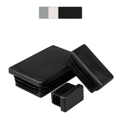 Rechteck-Lamellenstopfen, 10-180mm, Rohrstopfen Vierkant-rohr Schutzkappen - Bild 1 von 4