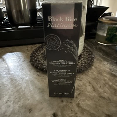 Perlier Black Rice Platinum Eye Contour Serum Beauty Flash 1.5 fl oz NEW SEALED - Image 1 of 3