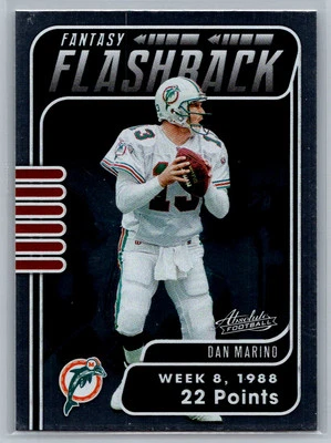 2020 Panini Absolute #FF-DM Dan Marino Fantasy Flashback - Image 1 of 2