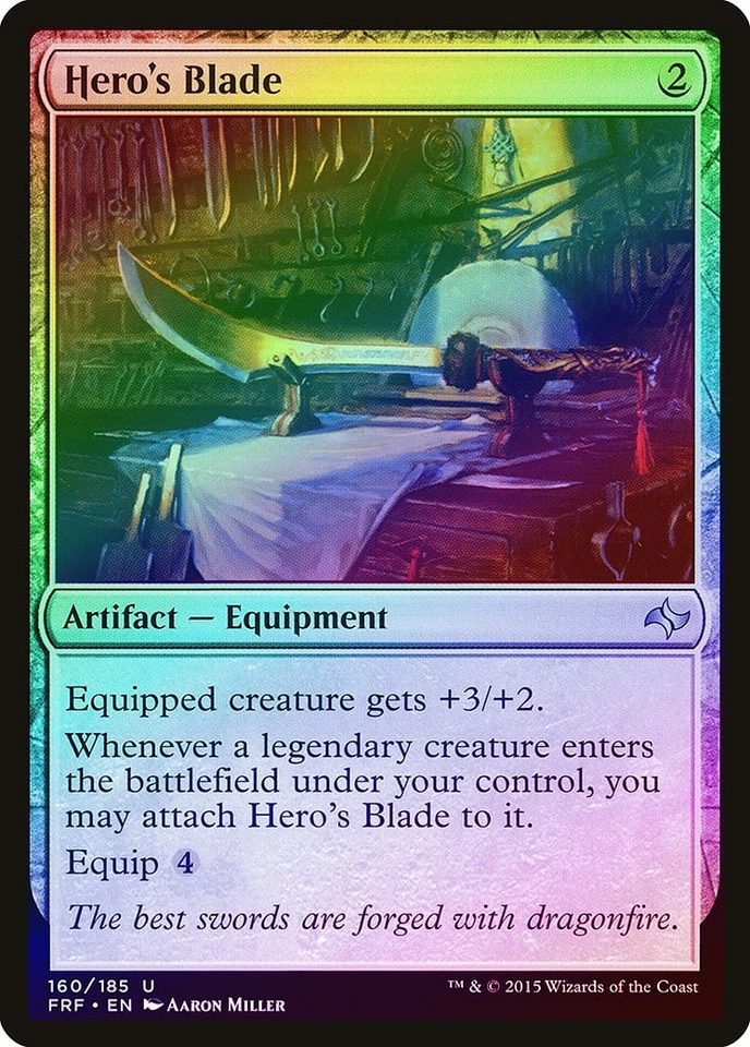 Hero's Blade FOIL Fate Reforged NM Artifact Uncommon MAGIC MTG CARD ABUGames - Image 1 of 1
