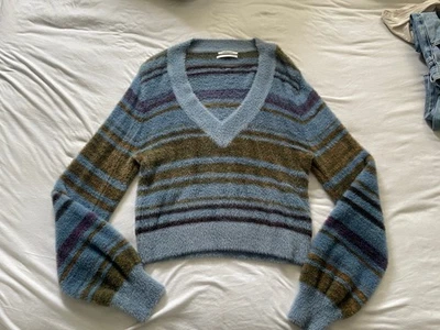 Anthropologie Jersey Rayas Cuello en V  Foto 1 de 3