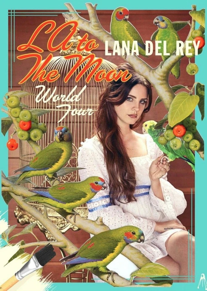 Lana Del Rey - LA to the Moon World Tour -  A4 Mini Print/Poster - Image 1 of 1