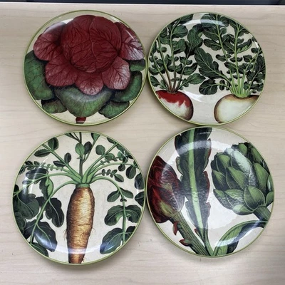 Williams Sonoma 2012 Set Of 4 Farmers Market 8.5” Salad Plates 8-1/2” - Изображение 1 из 4
