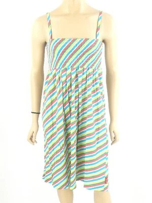 Vestido de Verano O'neill Vestido con Correa Hydra Neón Amarillo Rojo Azul Rayas Foto 1 de 2