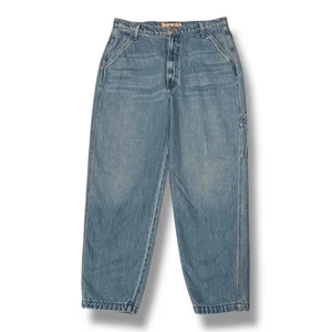 MOTHER SNACKS Utility High Waisted Twizzy Ankle Carpenter Barrel Jeans 32 - Bild 1 von 11