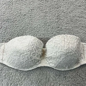 Victoria Secret Swim Bikini Top Womens Size 34D Beach Swimwear Strapless Demi - Picture 1 of 10