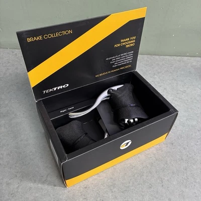 BRAND NEW! Tektro RL520 V-Brake Or Disc Road Drop Bar Brake Levers Pair Silver - Image 1 of 4