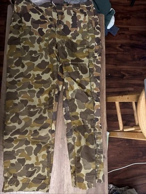 Vintage Mount’N Prarie Hunting Pants Camo Pattern Multicolor With Suspenders 38 - Image 1 of 3