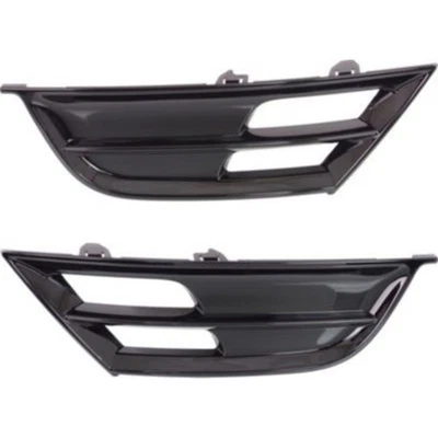 Bumper Grille Set For 2015-2017 Chrysler 200 Front Left and Right Textured Black - Imagem 1 de 4