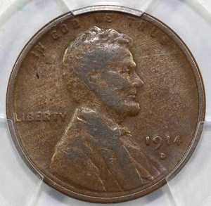 1914-D 1c Lincoln Cent PCGS F 15 - Picture 1 of 4