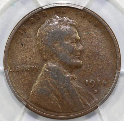 1914-D 1c Lincoln Cent PCGS F 15 - Image 1 of 4