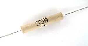 2pcs Ohmite Wirewound Power Resistor 27 Ohm, 11 Watt, 5% 90J27R - Picture 1 of 1