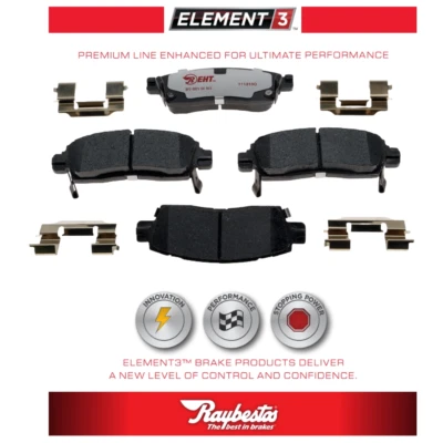 Para GMC Envoy XL 2002-2006 Pastillas de Freno Traseras Repuesto Raybestos Element3 Nuevo Foto 1 de 4
