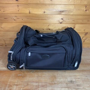 Kirkland Signature 22” Rolling Wheel CarryOn Suitcase Brown Weekender Duffle Bag - Picture 1 of 21