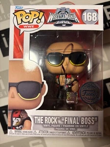 The Rock Autograph Signed The Final Boss Funko Pop! ACOA - WWE Wrestlemania - Picture 1 of 2