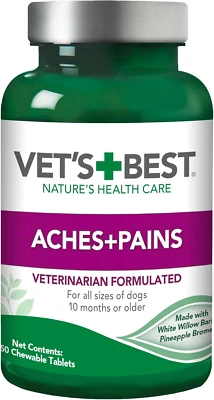 Vet’s Best Aches + Pains Suplemento Perro - Formulado Veterinario para Perro Disco Ocasional Foto 1 de 4