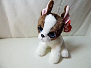 Ty Beanie Babies PORTIA Boston Terrier Plush 7" - NEW - Picture 1 of 5