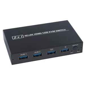 AIMOS AM-KVM 201CL 2-In-1 /USB KVM Switch 4K 2 Port 2 Hosts Share 1 S8Q8 - Picture 1 of 11