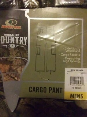 Mossy Oak NEW Mens Cargo Pants Break-Up Country Camo Sz XXXL (48-50)Hunting Bx15 - Image 1 of 4